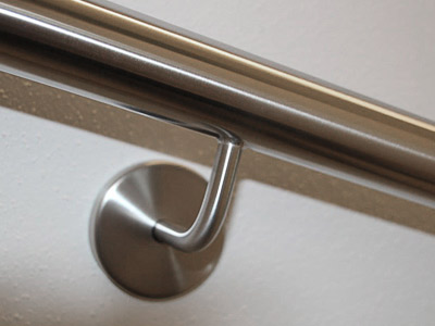 Edelstahl Handlauf Halter - Detail