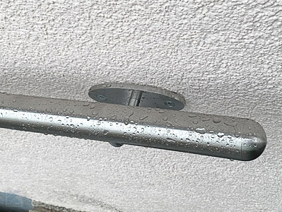 Ansicht Handlaufanfang mit halbrund verschlossenem Ende