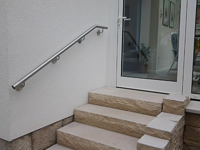 Handlauf gebogen aus Edelstahl
