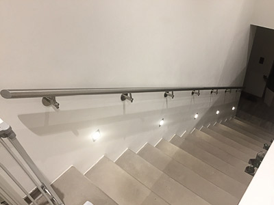 Treppenhandlauf gerade für Innentreppe - Blick von oben