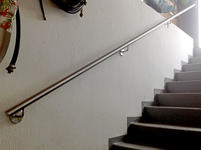 Treppenhandlauf gerade, Ansicht von unten