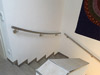 Treppenhandlauf für viertelgewendelte Treppe, dreiteilig entsprechend dem Treppenverlauf gewalzt