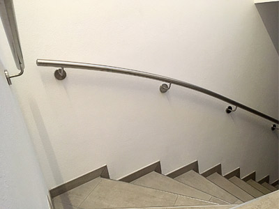 Treppenhandlauf für viertelgewendelte Treppe